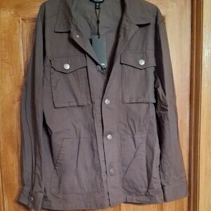 True Religion Dark Brown Military Jacket